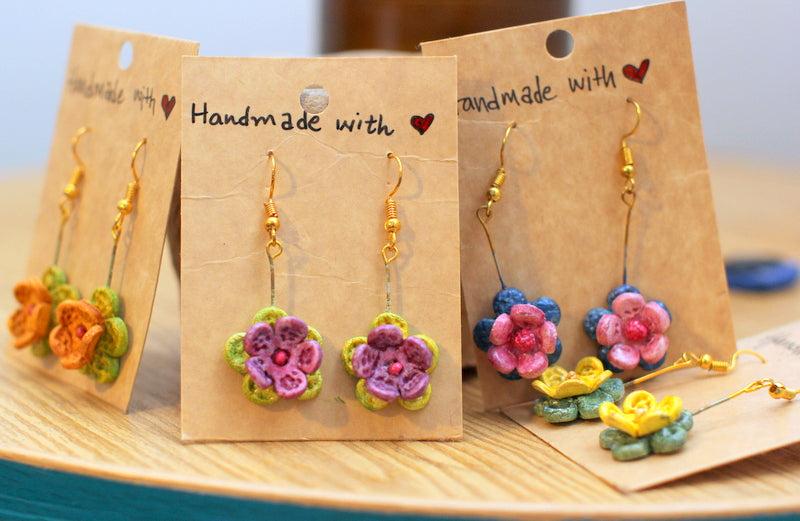 double flower danglers G-003