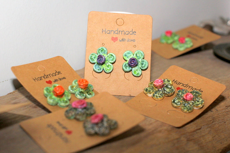 Floral Studs -G-001