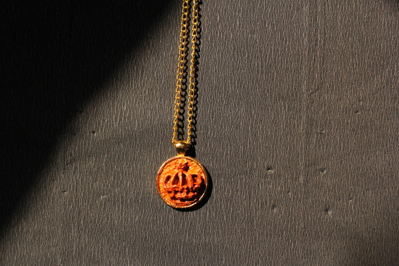 Crown" Pendants- in gold metallic base ( without chain)
