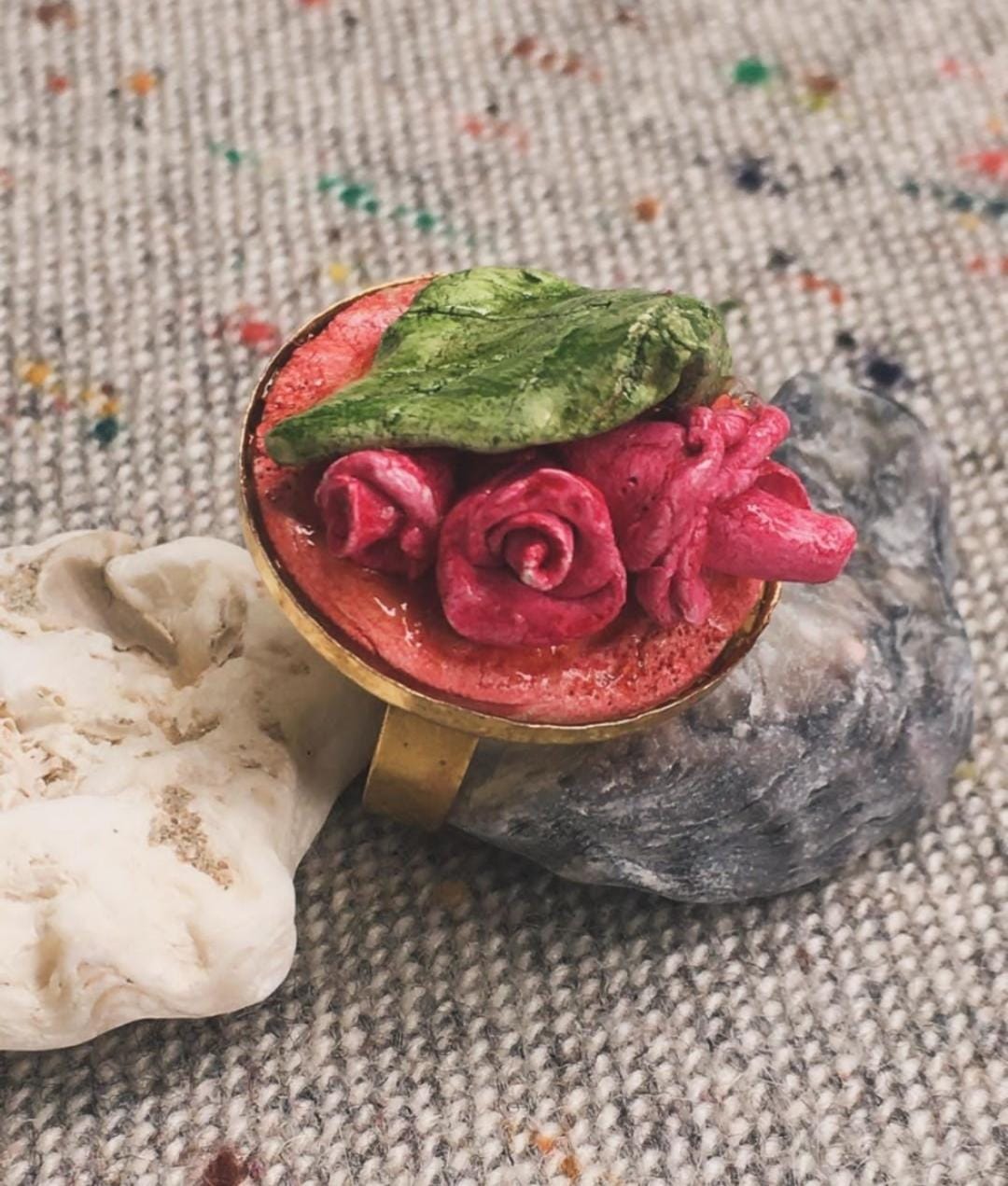Floral rings-Adjustable Rings