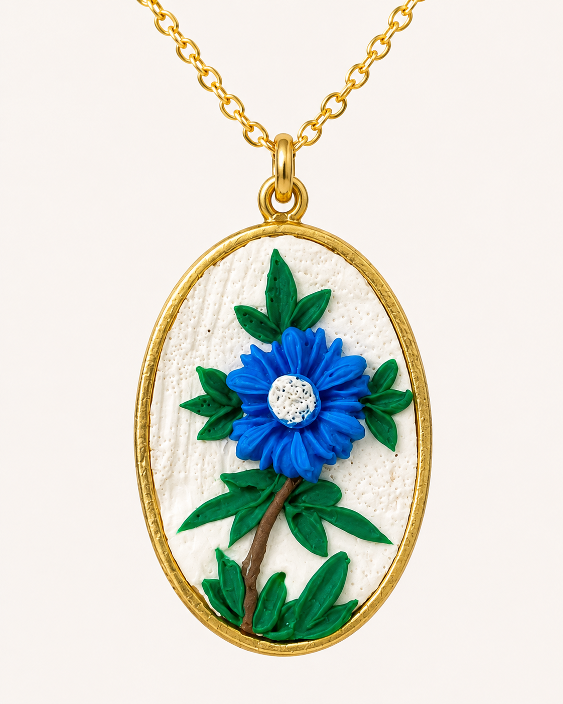 Blue Bloom Pendant Necklace