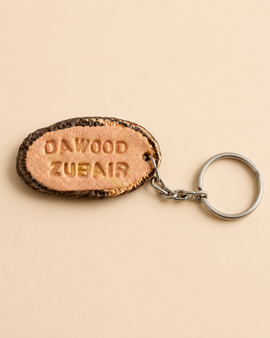 Custom Name Keychain- Engraved Style