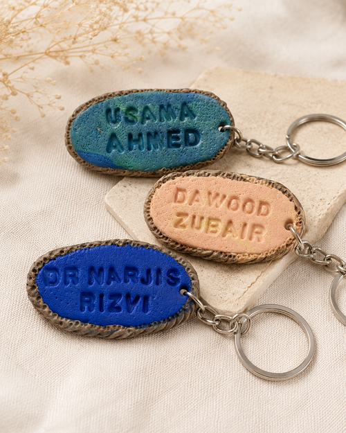 Custom Name Keychain - Engraved Style