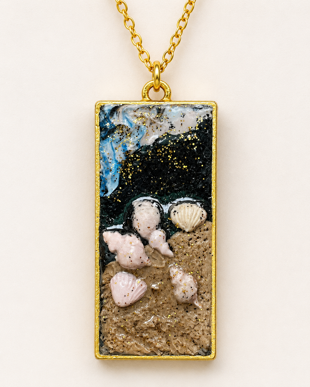 Golden Seashore Pendant