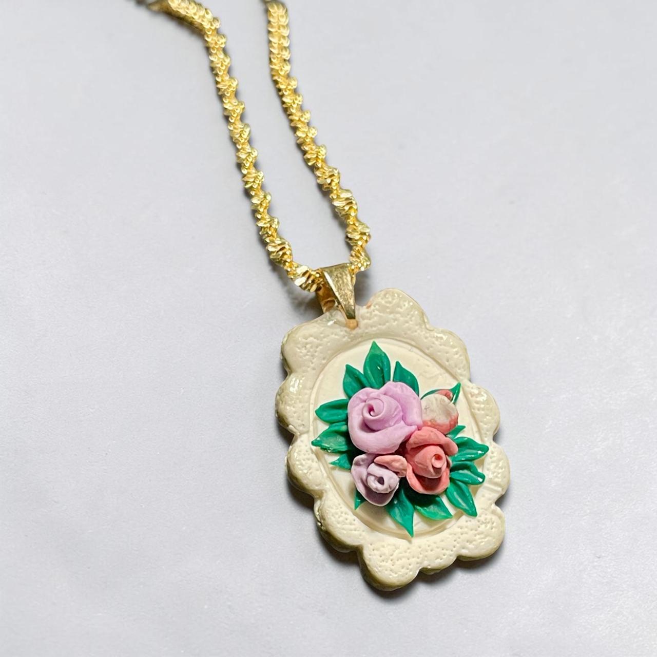 Vintage Floral Pendants