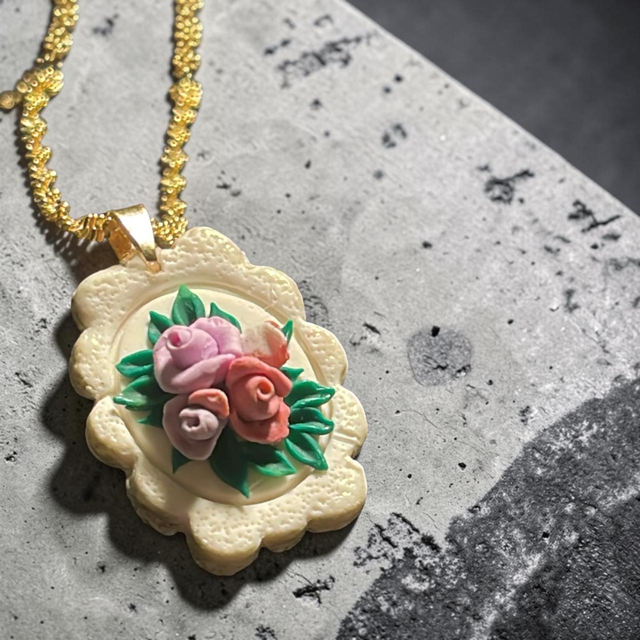 Vintage Floral Pendants