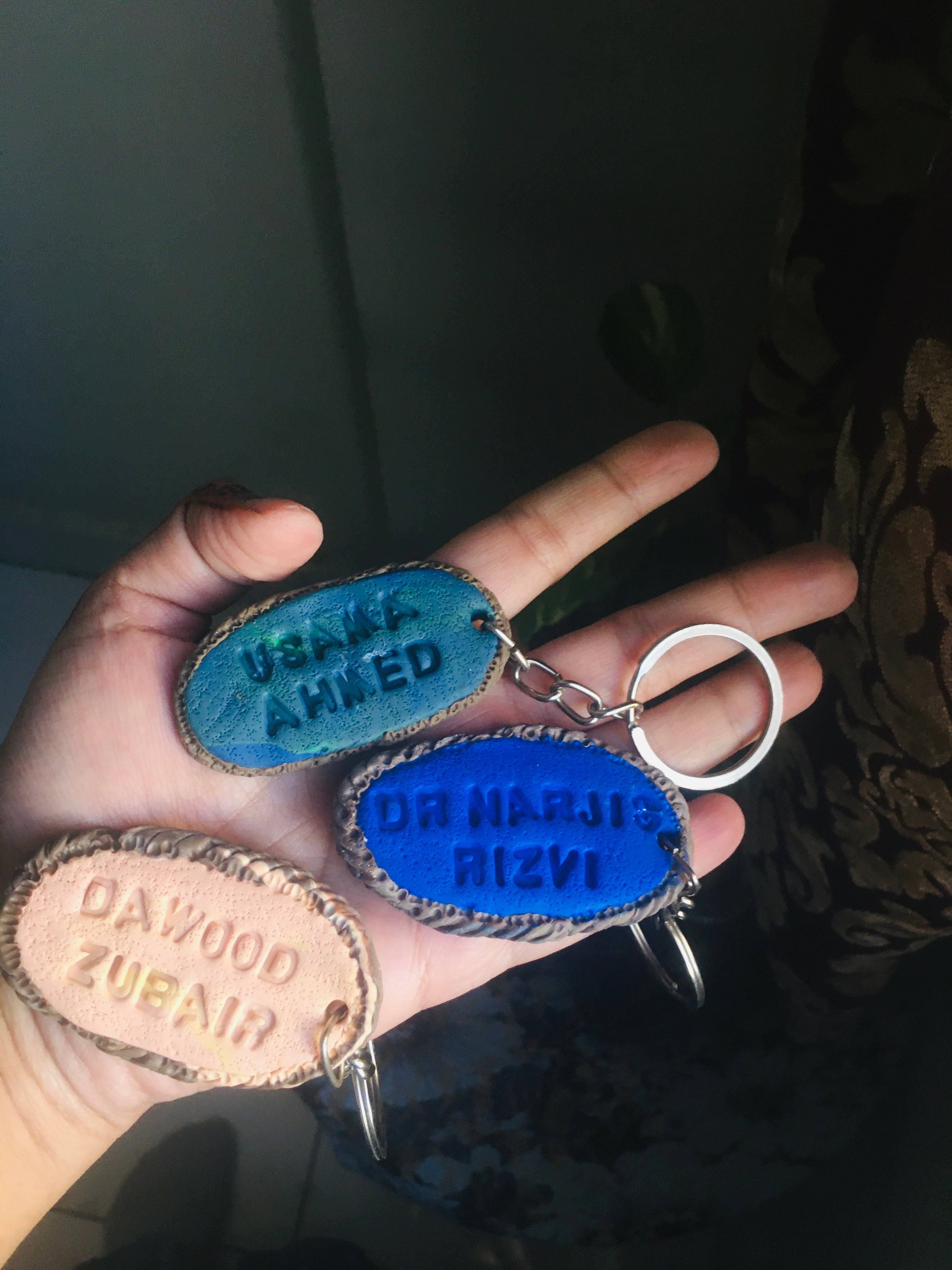 Customised name keychain