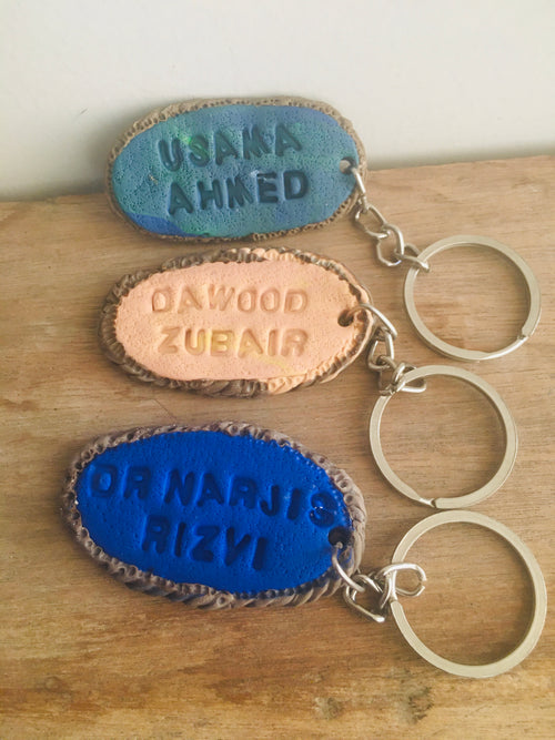 Customised name keychain