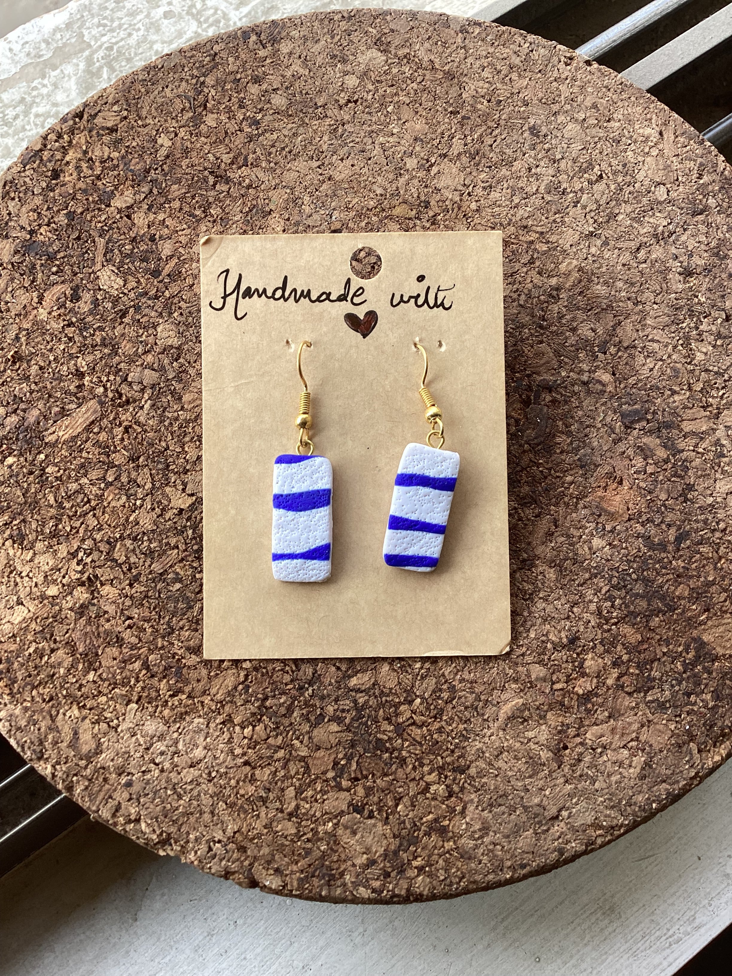 Zebra earings