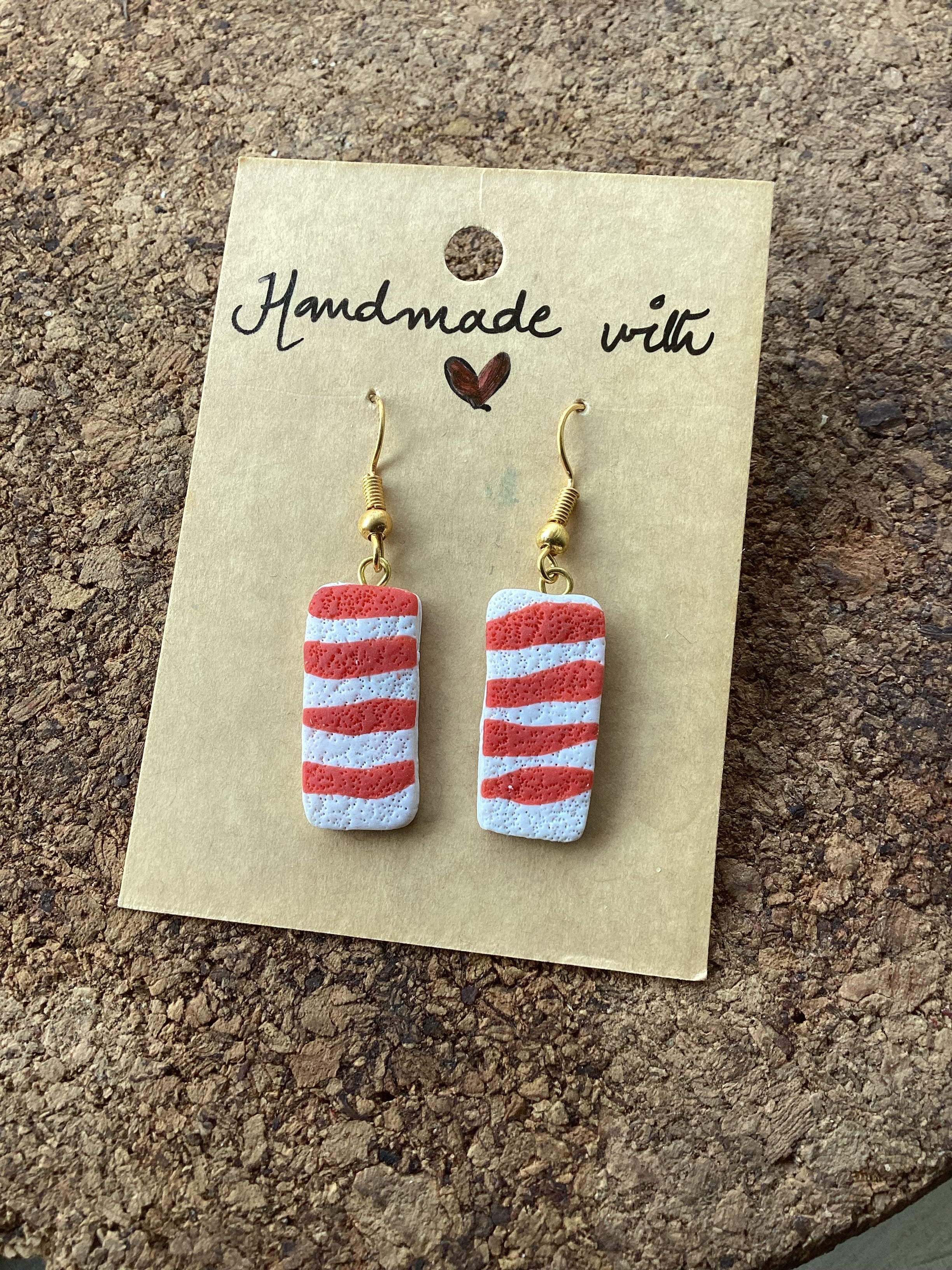 Zebra earings