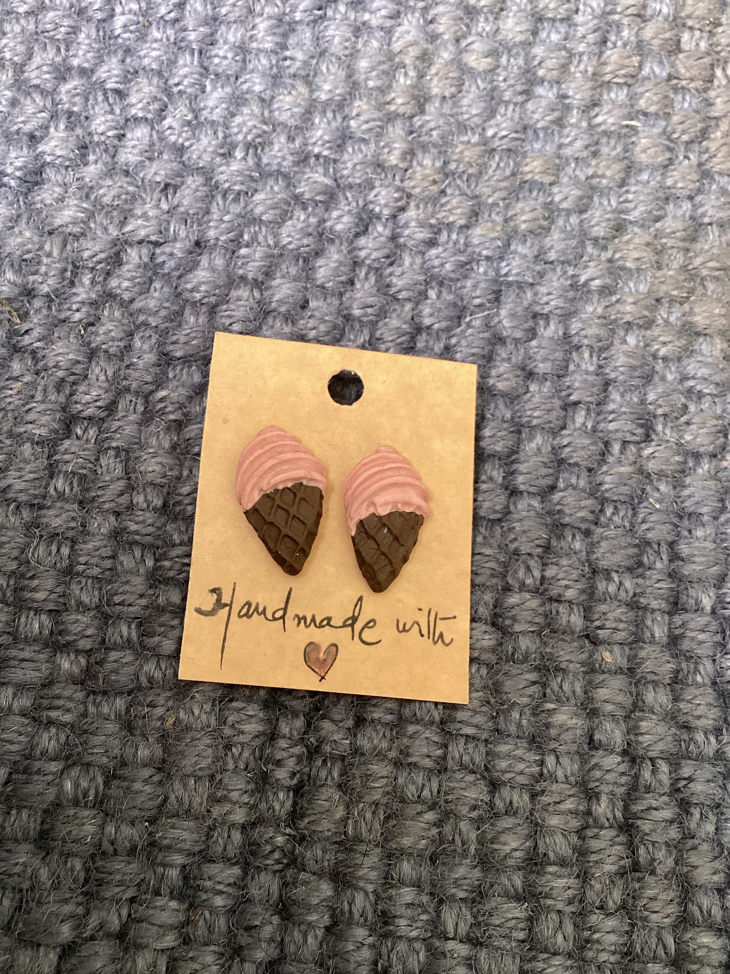 Ice cream cone Studs