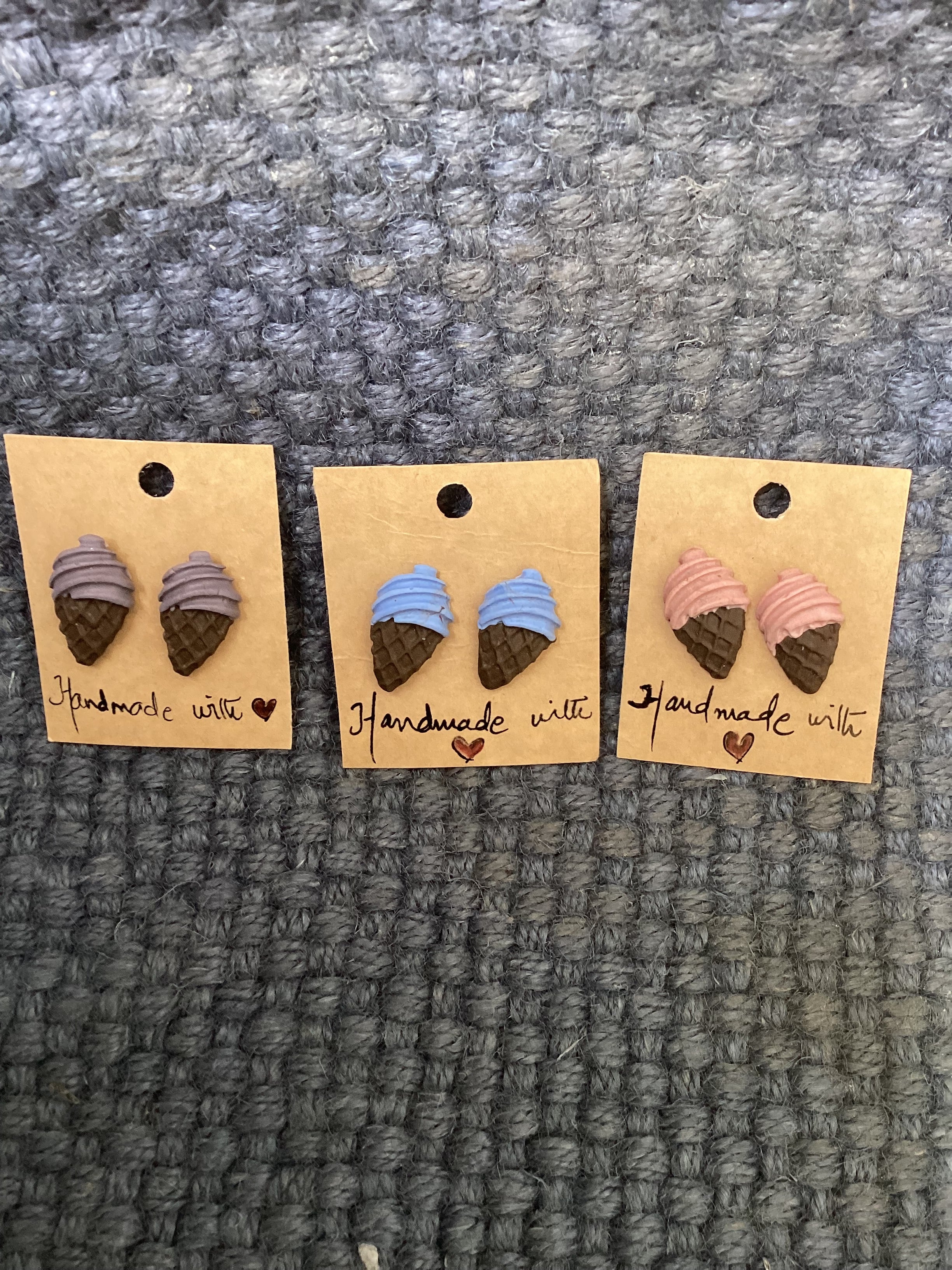 Ice cream cone Studs