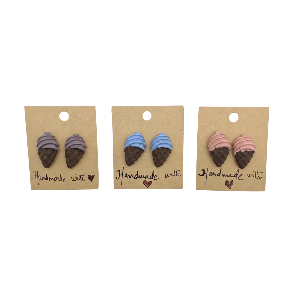 Ice cream cone Studs