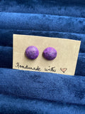Glitter geometric studs