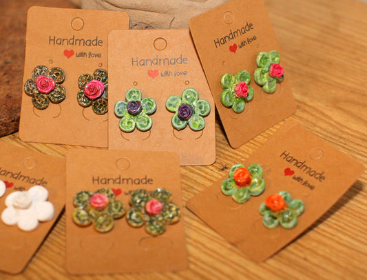 Floral Studs -G-001