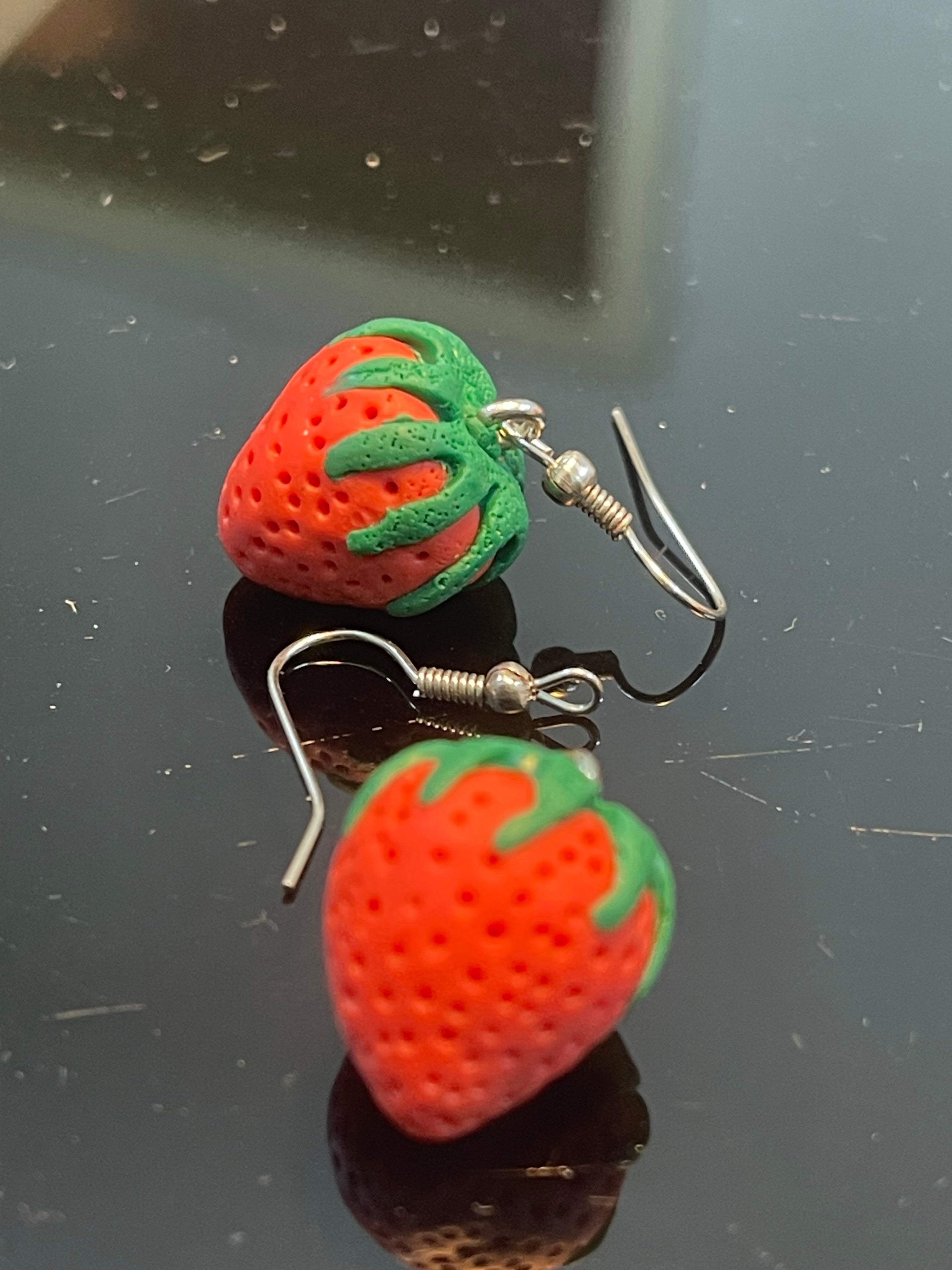 Strawberry Dangle Earrings