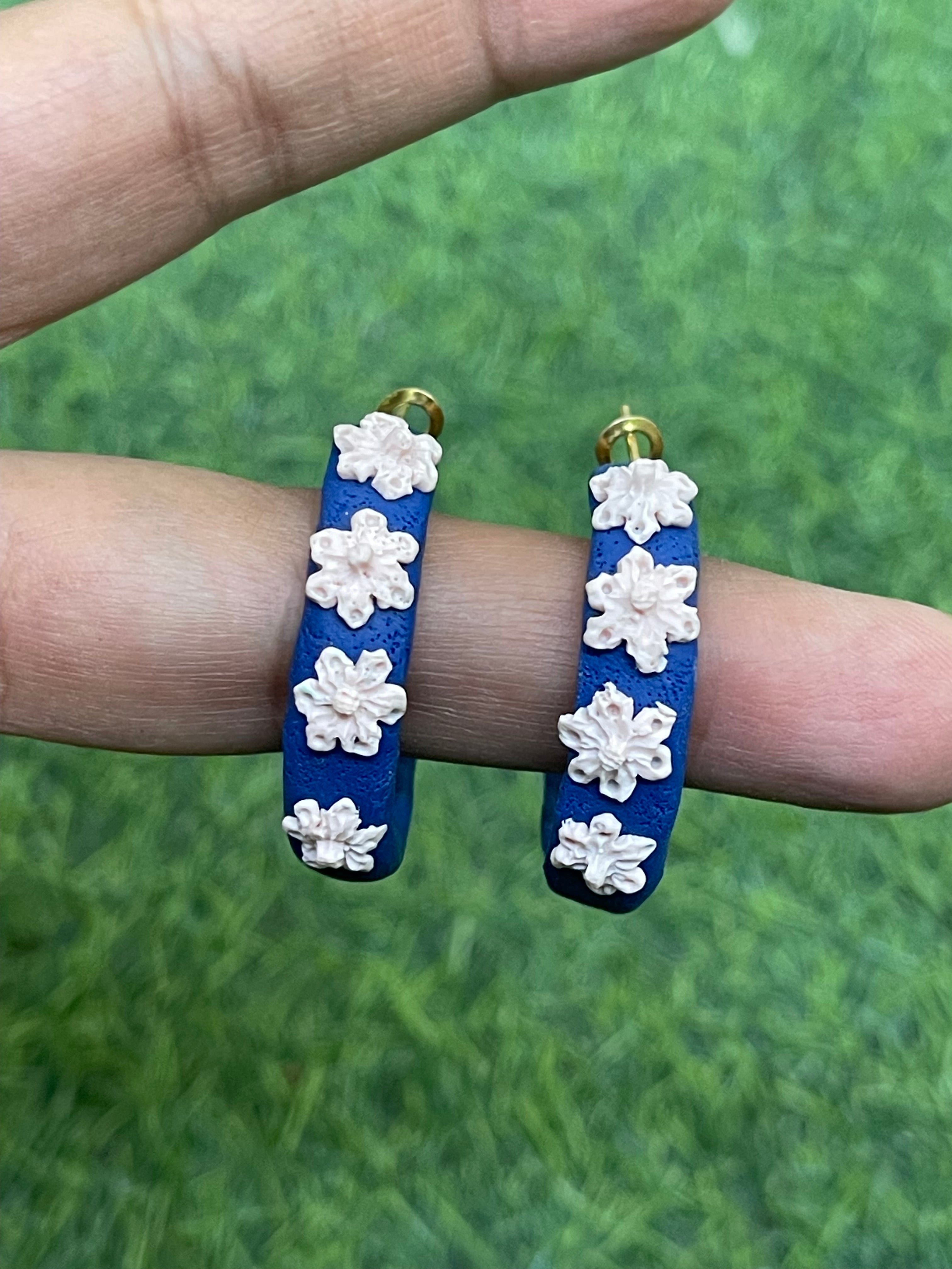 Hoops floral Earrings
