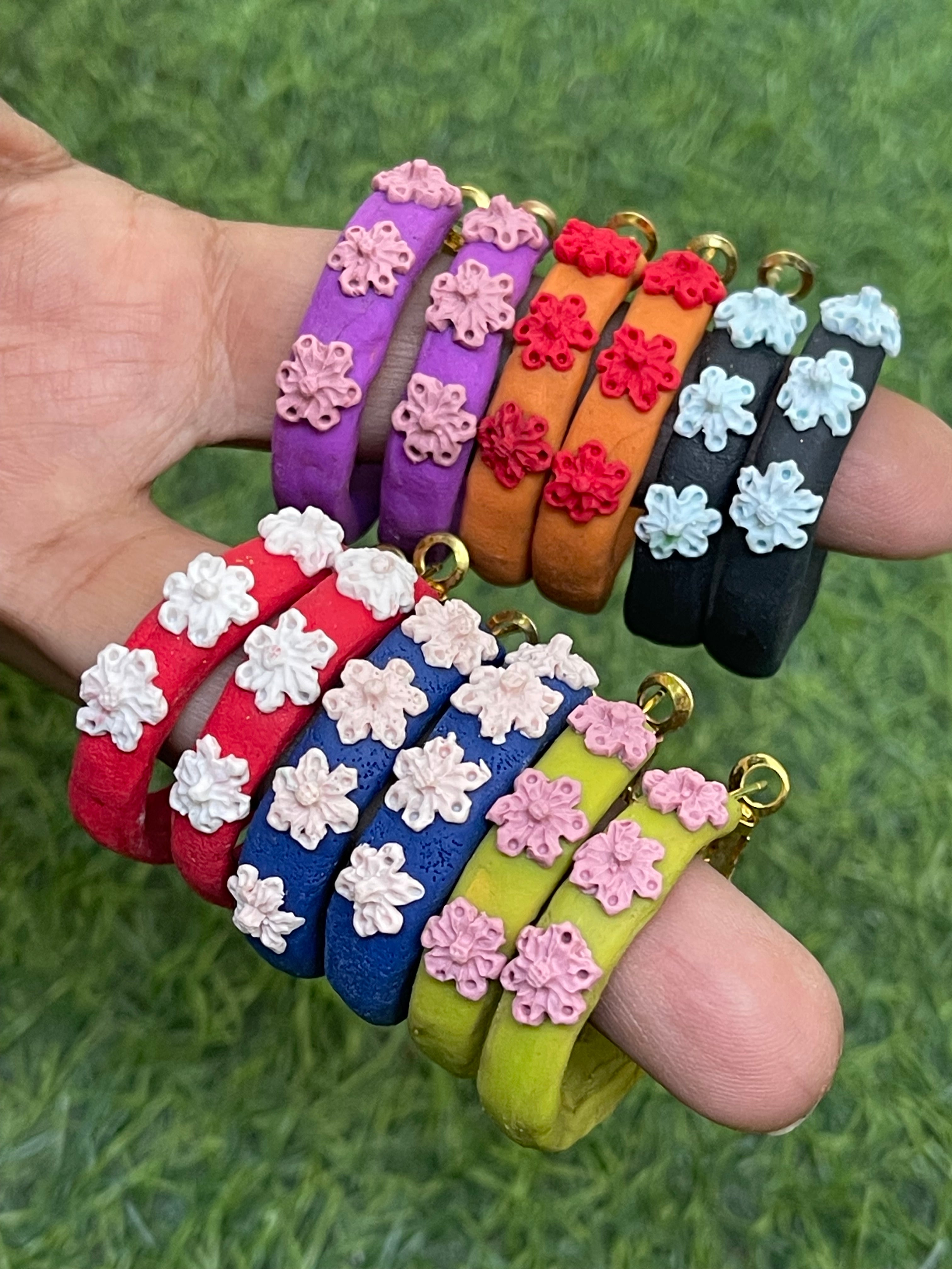 Hoops floral Earrings