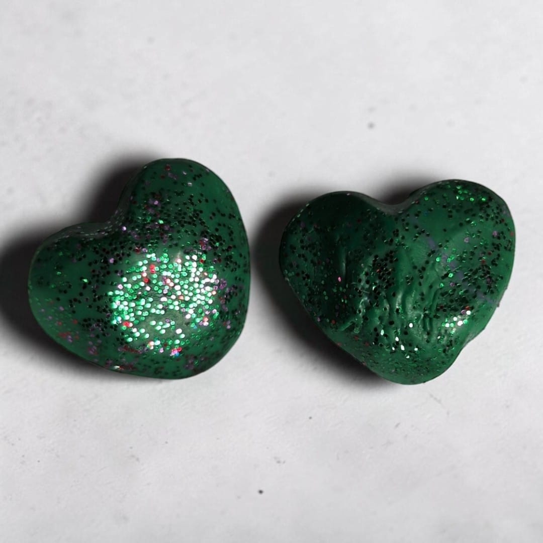 Emerald Galaxy Studs