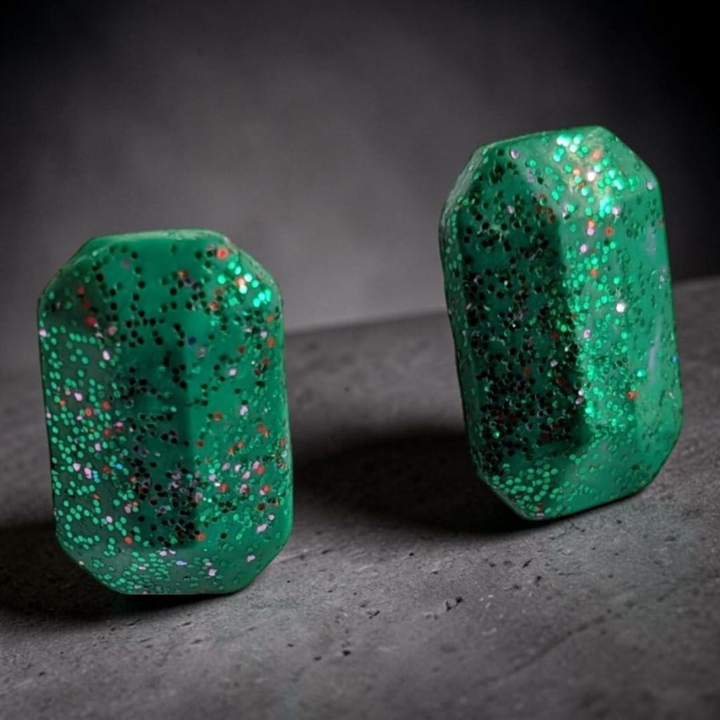 Emerald Galaxy Studs
