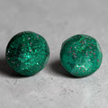 Emerald Galaxy Studs
