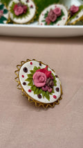Festive Floral Embroided Ring