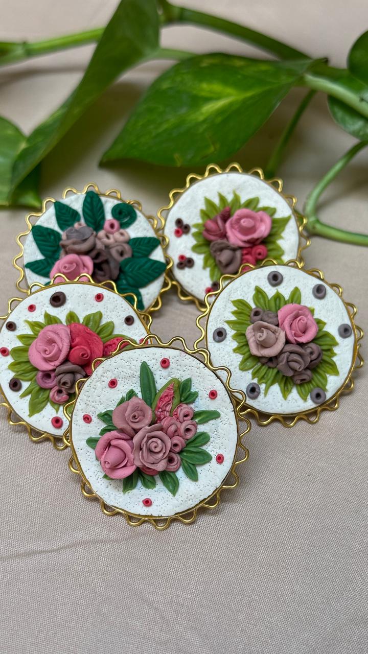 Festive Floral Embroided Ring
