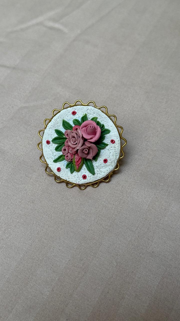 Festive Floral Embroided Ring