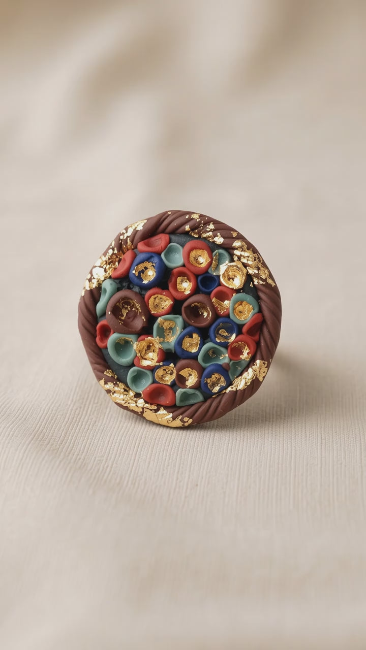 Goldleaf Punch- Adjustable Ring