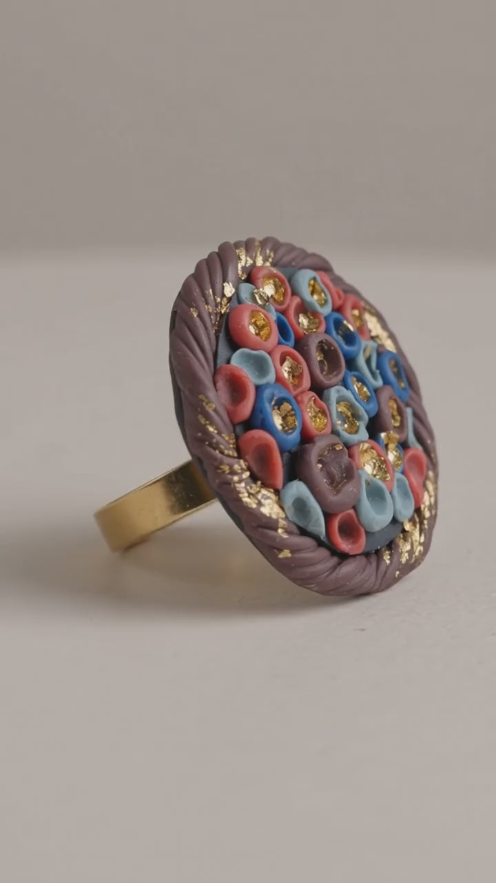 Goldleaf Punch- Adjustable Ring