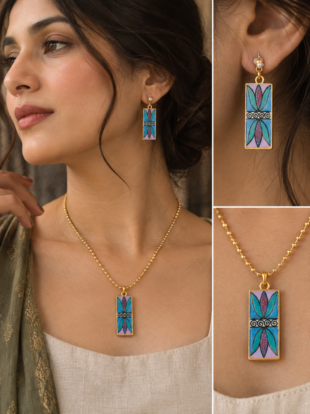 Kite Blues - Jewellery set