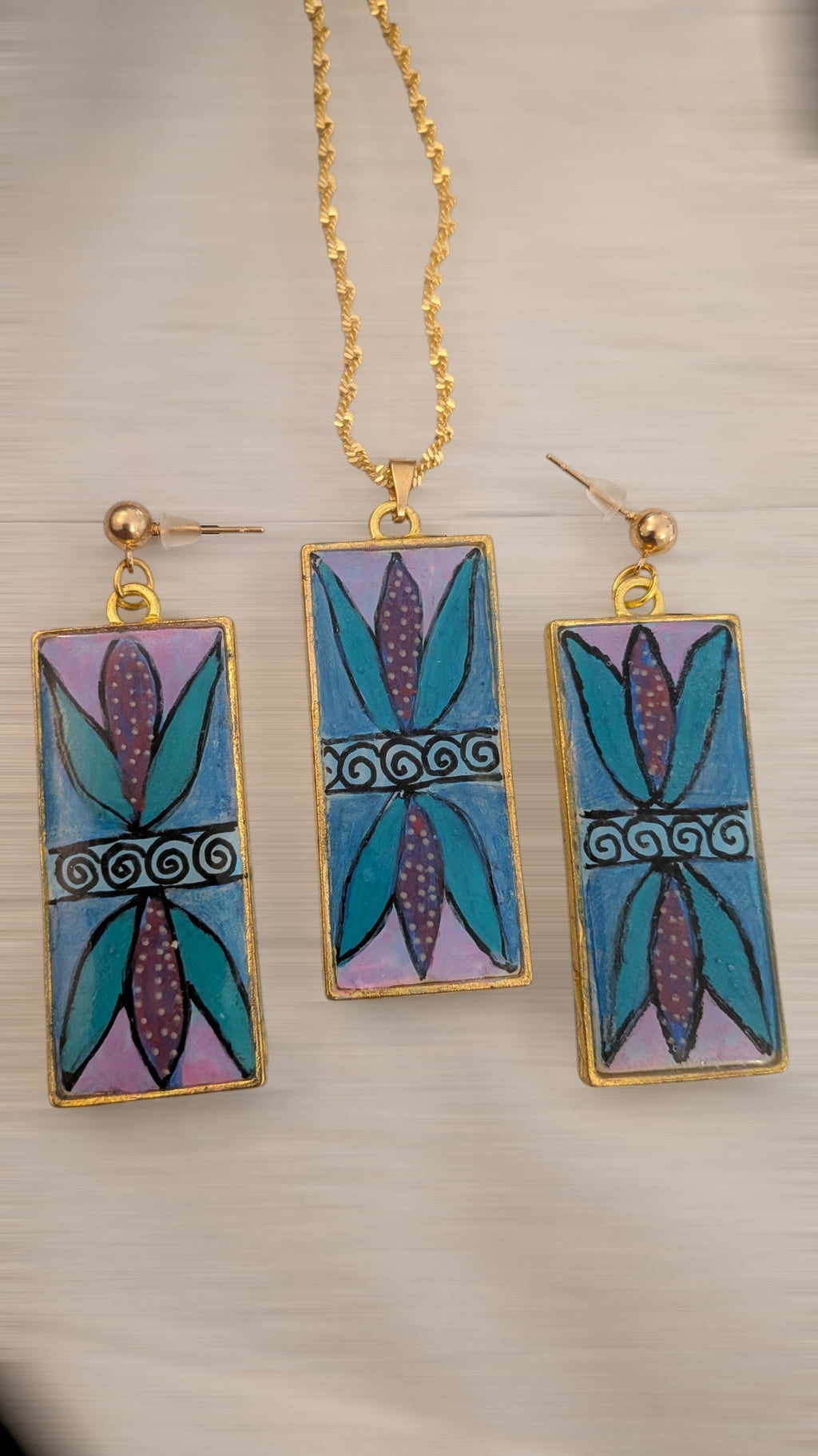 Kite Blues - Jewellery set